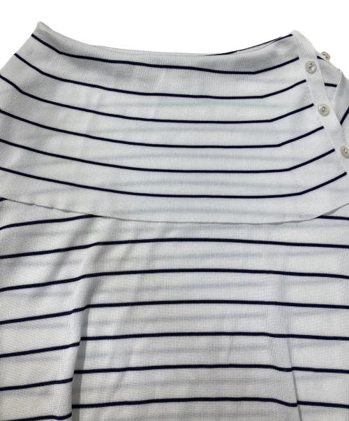 LOUNIE（ルーニー）LOUNIE (ルーニー) オフショルダーニットプルオーバー ホワイト サイズ:Fの古着・服飾アイテム