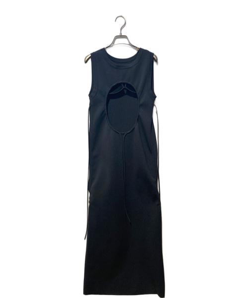 M（エム）M (エム) SLEEVELESS KNIT DRESS ブラック サイズ:Mの古着・服飾アイテム