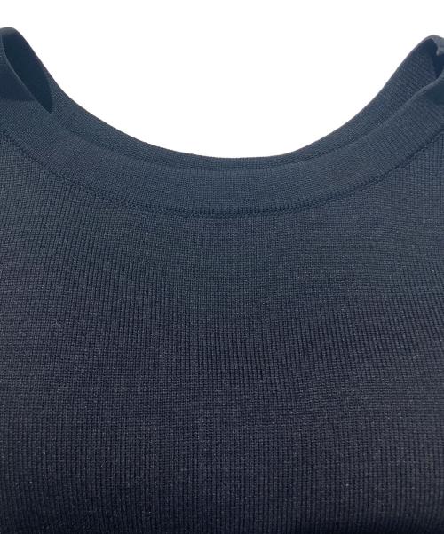 M（エム）M (エム) SLEEVELESS KNIT DRESS ブラック サイズ:Mの古着・服飾アイテム