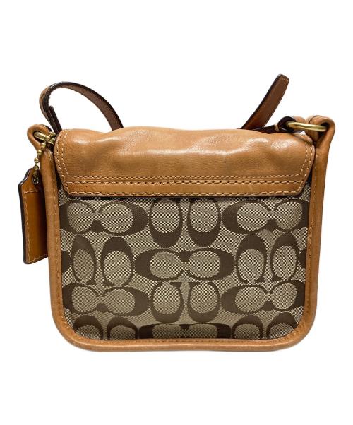 COACH（コーチ）COACH (コーチ) シグネチャー ショルダーバッグ ブラウンの古着・服飾アイテム