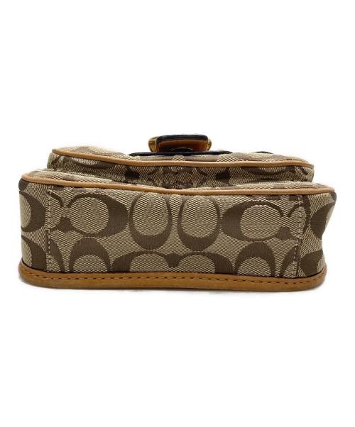 COACH（コーチ）COACH (コーチ) シグネチャー ショルダーバッグ ブラウンの古着・服飾アイテム