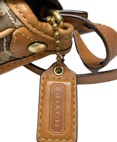 COACH（コーチ）COACH (コーチ) シグネチャー ショルダーバッグ ブラウンの古着・服飾アイテム