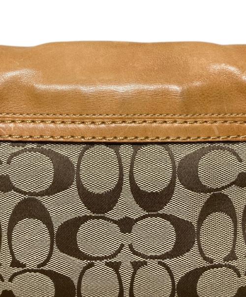 COACH（コーチ）COACH (コーチ) シグネチャー ショルダーバッグ ブラウンの古着・服飾アイテム