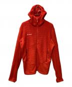 MAMMUTマムート）の古着「Aenergy ML Hybrid Hooded Jacket」｜オレンジ