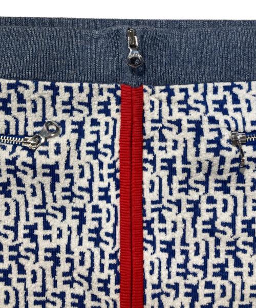 DIESEL（ディーゼル）DIESEL (ディーゼル) スカート ホワイト×ブルー サイズ:Lの古着・服飾アイテム