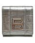 BALENCIAGA（バレンシアガ）の古着「Hourglass Compact Wallet」｜シルバー