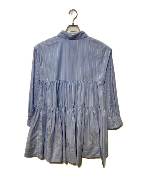 Snidel（スナイデル）Snidel (スナイデル) ボリュームティアードミニシャツワンピース スカイブルー サイズ:FREEの古着・服飾アイテム