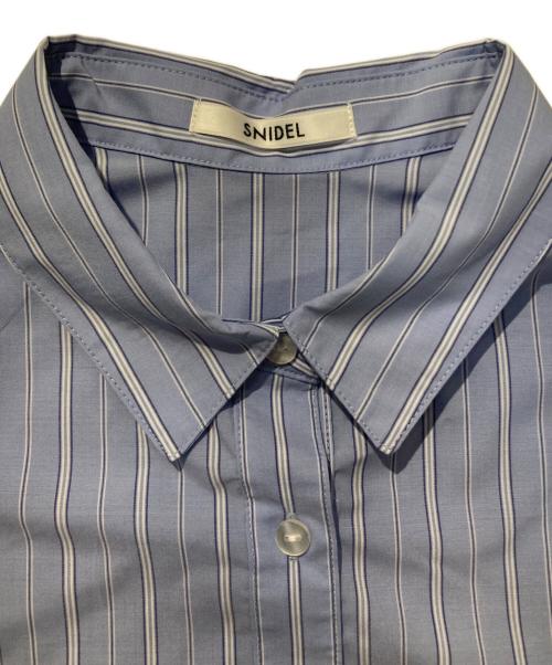Snidel（スナイデル）Snidel (スナイデル) ボリュームティアードミニシャツワンピース スカイブルー サイズ:FREEの古着・服飾アイテム