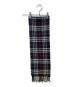 BURBERRY (バーバリー) カシミアマフラー ネイビー：5000円