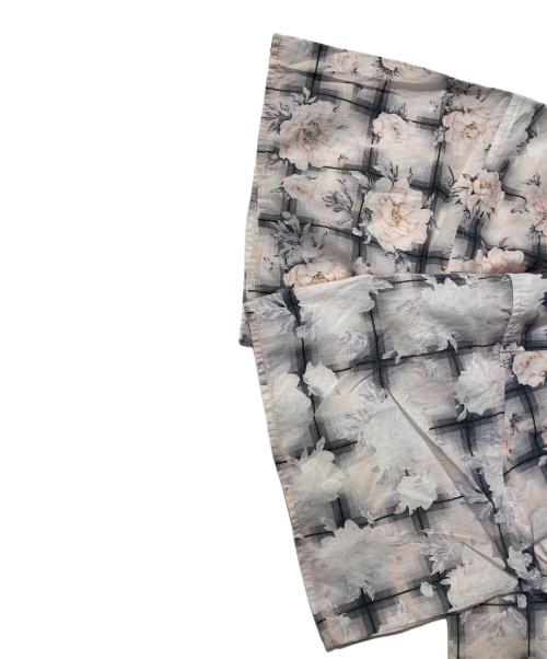 MM6 Maison Margiela（エムエムシックスメゾンマルジェラ）MM6 Maison Margiela (エムエムシックスメゾンマルジェラ) フラワープリント半袖ブラウス ピンク サイズ:SIZE38の古着・服飾アイテム