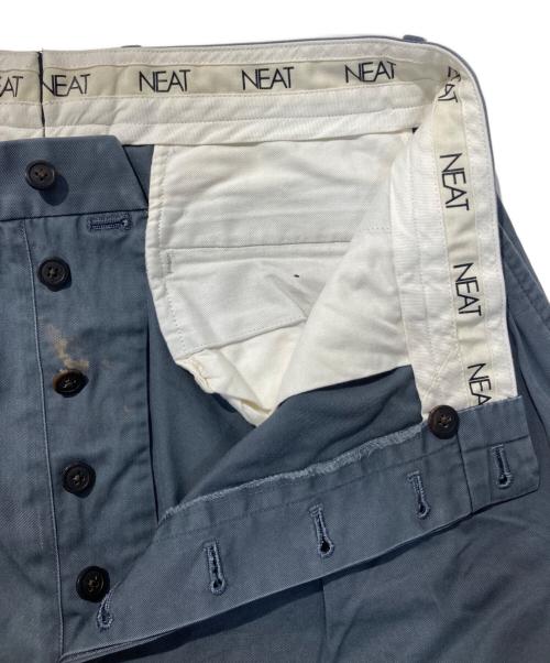 NEAT（ニート）NEAT (ニート) CHINO　タックパンツ ネイビー サイズ:48の古着・服飾アイテム