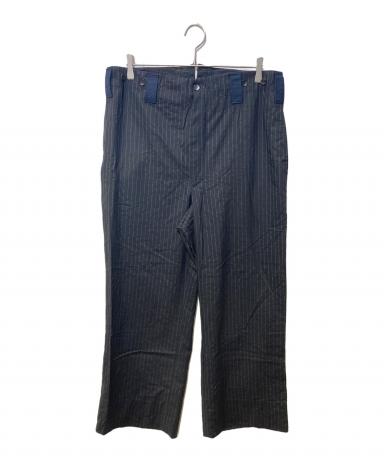 中古・古着通販】GUCCI (グッチ) ストライプパンツ ネイビー サイズ