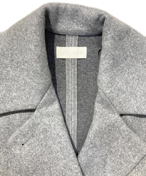 ZARA（ザラ）ZARA (ザラ) ダブルブレストミドルジャケット グレー サイズ:Sの古着・服飾アイテム