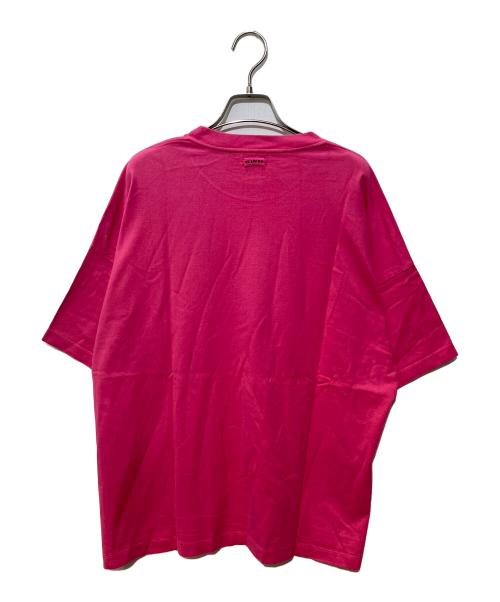 BLAMINK（ブラミンク）BLAMINK (ブラミンク) コットンオーバースリーブTシャツ ピンク サイズ:FREEの古着・服飾アイテム