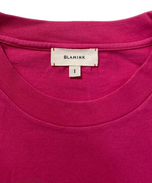 BLAMINK（ブラミンク）BLAMINK (ブラミンク) コットンオーバースリーブTシャツ ピンク サイズ:FREEの古着・服飾アイテム