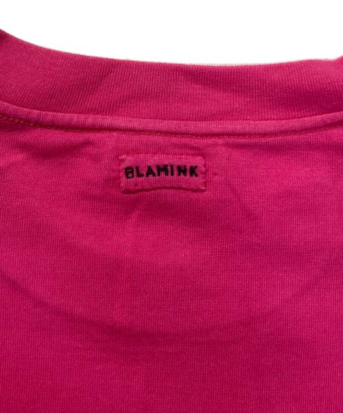 BLAMINK（ブラミンク）BLAMINK (ブラミンク) コットンオーバースリーブTシャツ ピンク サイズ:FREEの古着・服飾アイテム