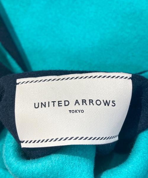 UNITED ARROWS（ユナイテッドアローズ）UNITED ARROWS (ユナイテッドアローズ) リバーシブルノーカラーコート ブラック×グリーン サイズ:38の古着・服飾アイテム
