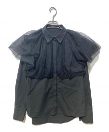 akiki（アキキ）の古着「swan blouseⅡ」｜ブラック