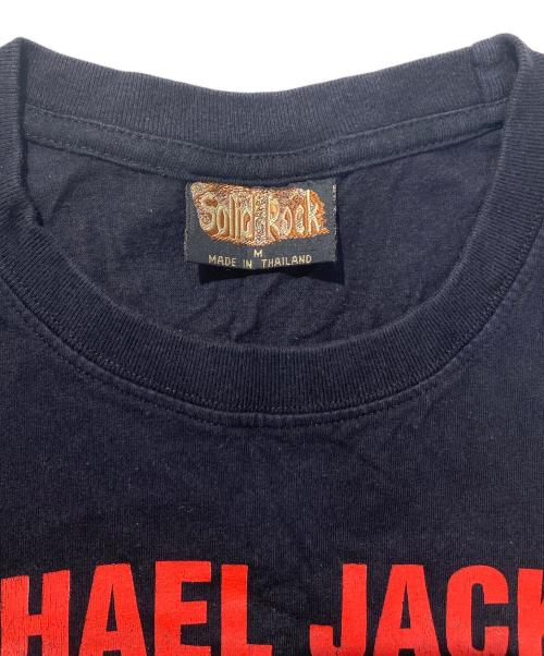 Solid Rock（ソリッドロック）Solid Rock (ソリッドロック) MICHAEL JACKSONプリントTシャツ ブラック サイズ:Ⅿの古着・服飾アイテム