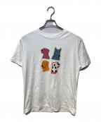 PAUL SMITHポールスミス）の古着「POP DOGSプリントTシャツ」｜ホワイト