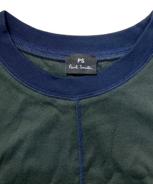 PAUL SMITH（ポールスミス）PAUL SMITH (ポールスミス) コントラストステッチ ジャージー ワンピース グリーン サイズ:Mの古着・服飾アイテム