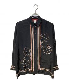 PAUL SMITH（ポールスミス）の古着「シルクシャツ」｜ブラック
