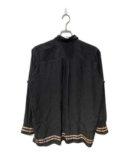 PAUL SMITH（ポールスミス）PAUL SMITH (ポールスミス) シルクシャツ ブラック サイズ:SIZE40の古着・服飾アイテム