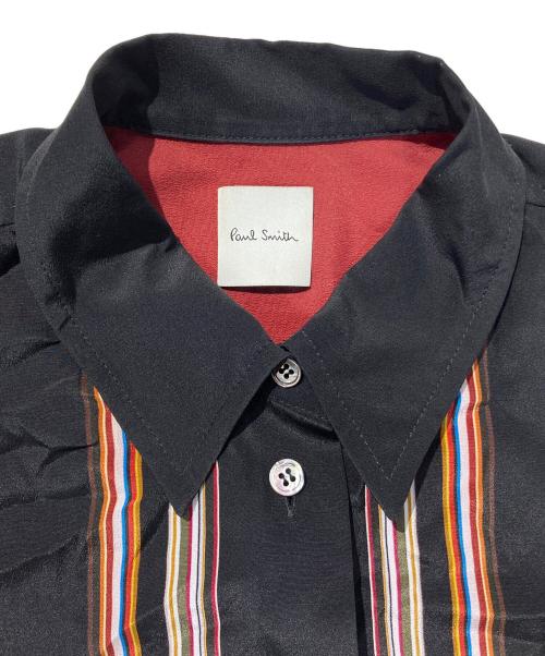 PAUL SMITH（ポールスミス）PAUL SMITH (ポールスミス) シルクシャツ ブラック サイズ:SIZE40の古着・服飾アイテム