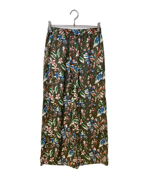 PAUL SMITH（ポールスミス）PAUL SMITH (ポールスミス) Number Floralプリントワイドパンツ オリーブ サイズ:SIZE40の古着・服飾アイテム
