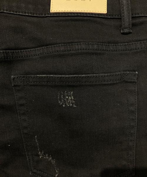 mnml（ミニマル）mnml (ミニマル) ダメージスキニーデニムパンツ ブラック サイズ:SIZE32の古着・服飾アイテム