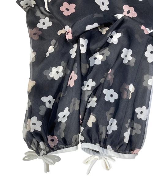 M'S GRACY（エムズグレイシー）M'S GRACY (エムズグレイシー) 花柄ブラウス ブラック サイズ:SIZE40の古着・服飾アイテム