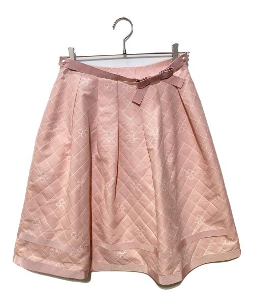M'S GRACY（エムズグレイシー）M'S GRACY (エムズグレイシー) 花柄スカート ピンク サイズ:SIZE38の古着・服飾アイテム