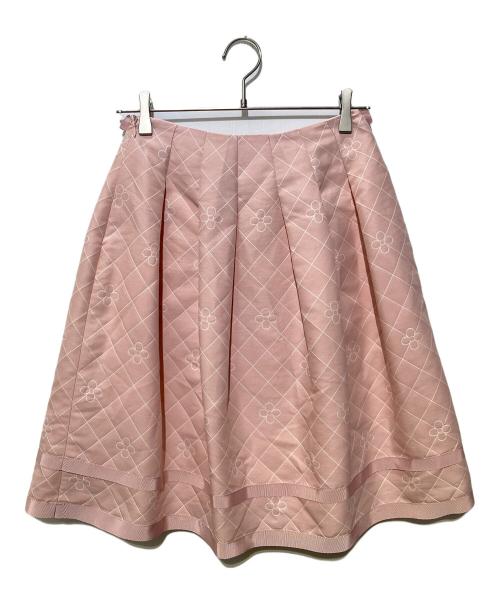 M'S GRACY（エムズグレイシー）M'S GRACY (エムズグレイシー) 花柄スカート ピンク サイズ:SIZE38の古着・服飾アイテム