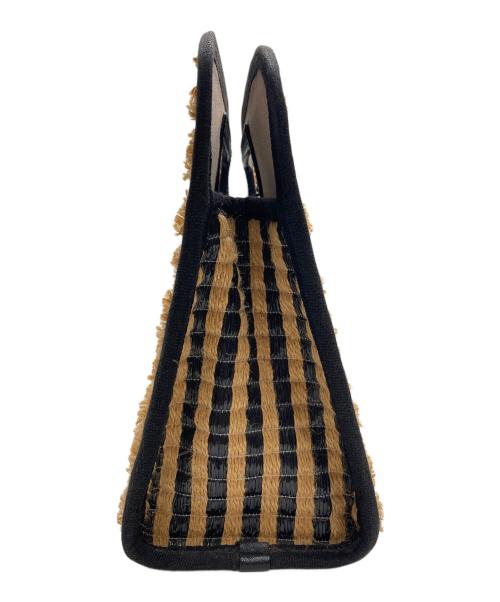 Marc by Marc Jacobs（マークバイマークジェイコブス）Marc by Marc Jacobs (マークバイマークジェイコブス) ラフィアトップバッグ ベージュの古着・服飾アイテム
