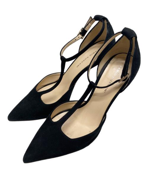 FABIO RUSCONI（ファビオルスコーニ）FABIO RUSCONI (ファビオルスコーニ) ポインテッドトゥヒールパンプス ブラック サイズ:SIZE36の古着・服飾アイテム