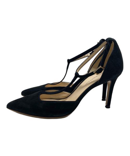 FABIO RUSCONI（ファビオルスコーニ）FABIO RUSCONI (ファビオルスコーニ) ポインテッドトゥヒールパンプス ブラック サイズ:SIZE36の古着・服飾アイテム