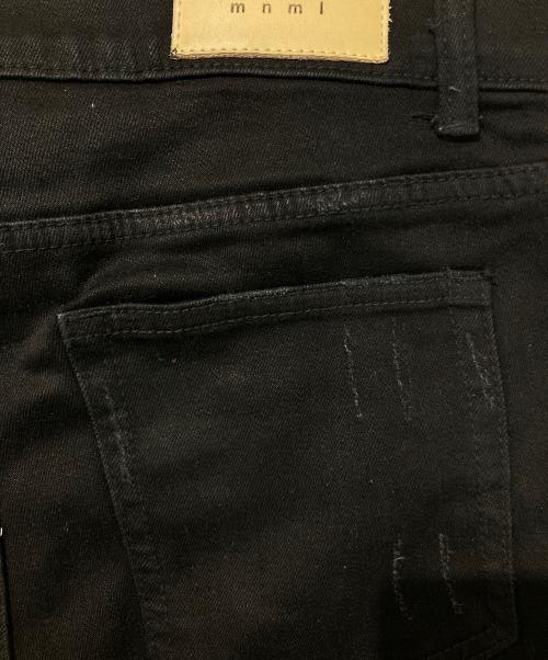 mnml（ミニマル）mnml (ミニマル) X204 Stretch Denim ブラック サイズ:SIZE76㎝の古着・服飾アイテム
