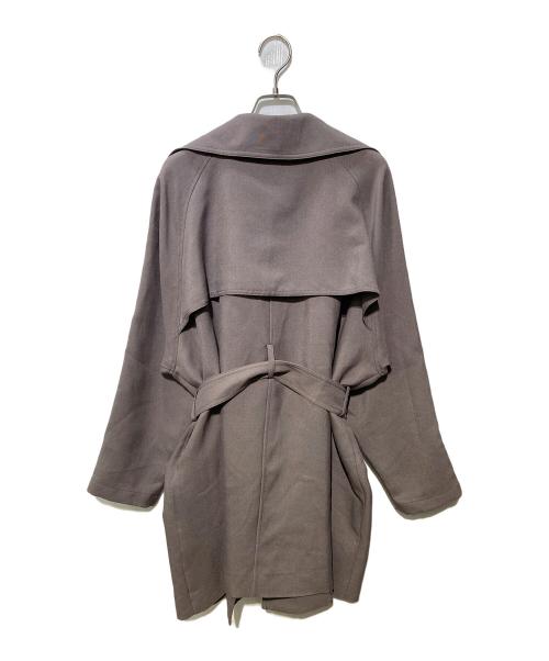 quaranciel（カランシエル）quaranciel (カランシエル) ダブルクロス ハーフ トレンチ ジャケット コート ブラウン サイズ:FREEの古着・服飾アイテム
