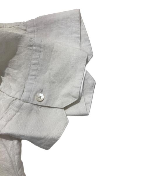 MACPHEE（マカフィー）MACPHEE (マカフィー) リネンシャイニング ハーフスリーブシャツ ホワイト サイズ:SIZE36の古着・服飾アイテム