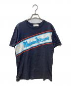 maison kitsuneメゾンキツネ）の古着「ロゴプリントT」｜グレー