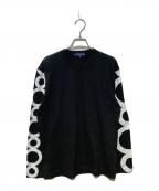 COMME des GARCONSコムデギャルソン）の古着「Logo Long Sleeve T-Shirt」｜ブラック
