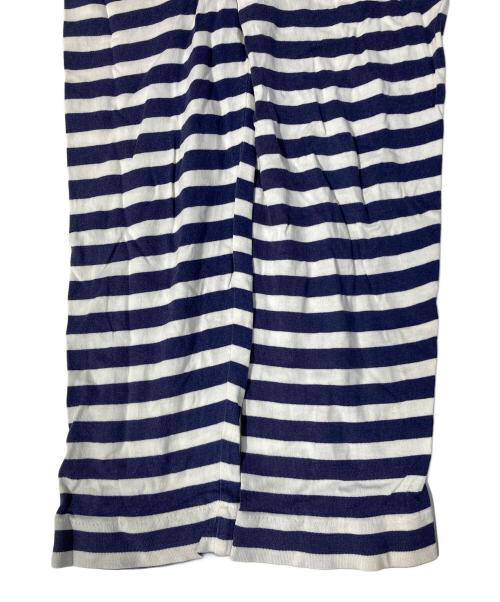 PLAY COMME des GARCONS（プレイコムデギャルソン）PLAY COMME des GARCONS (プレイコムデギャルソン) Border Long Sleeve With Green Emblem ネイビー サイズ:Mの古着・服飾アイテム