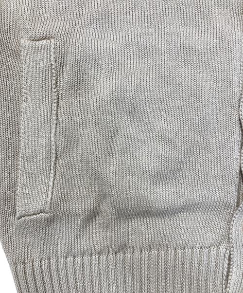 Zanone（ザノーネ）Zanone (ザノーネ) CHIOTO 5ゲージコットンスタンドカラーニットカーディガン ベージュ サイズ:SIZE50の古着・服飾アイテム