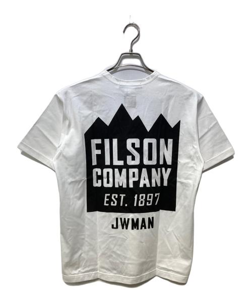 JUNYA WATANABE MAN（ジュンヤワタナベマン）JUNYA WATANABE MAN (ジュンヤワタナベマン) FILSON (フィルソン) 綿天竺 FILSON Wネーム ホワイト サイズ:Sの古着・服飾アイテム
