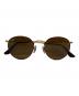 RAY-BAN（レイバン）の古着「ROUND METAL サングラス」｜ブラウン