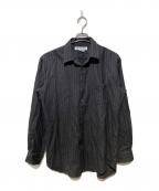 COMME des GARCONS SHIRTコムデギャルソンシャツ）の古着「ピンストライプウールシャツ」｜グレー