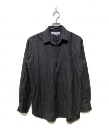 COMME des GARCONS SHIRT（コムデギャルソンシャツ）の古着「ピンストライプウールシャツ」｜グレー