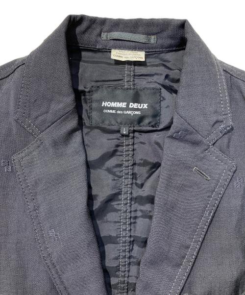 COMME des GARCONS HOMME DEUX（コムデギャルソン オム ドゥ）COMME des GARCONS HOMME DEUX (コムデギャルソン オム ドゥ) テーラードウールジャケット グレー サイズ:Lの古着・服飾アイテム