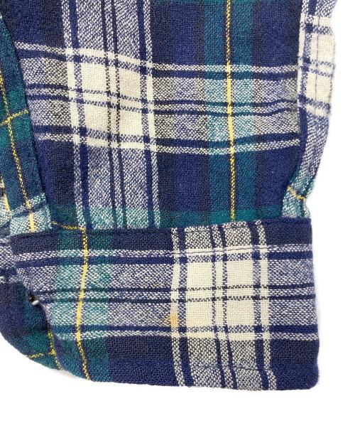 PENDLETON（ペンドルトン）PENDLETON (ペンドルトン) 70’s タータンチェックアンコンジャケット グリーン サイズ:Mの古着・服飾アイテム