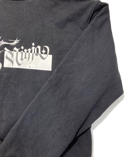 YOHJI YAMAMOTO（ヨウジヤマモト）YOHJI YAMAMOTO (ヨウジヤマモト) VESSEL (ベゼル) Cowboy Ninja Hoodie ブラック サイズ:Lの古着・服飾アイテム